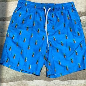Pineapple swim trunks